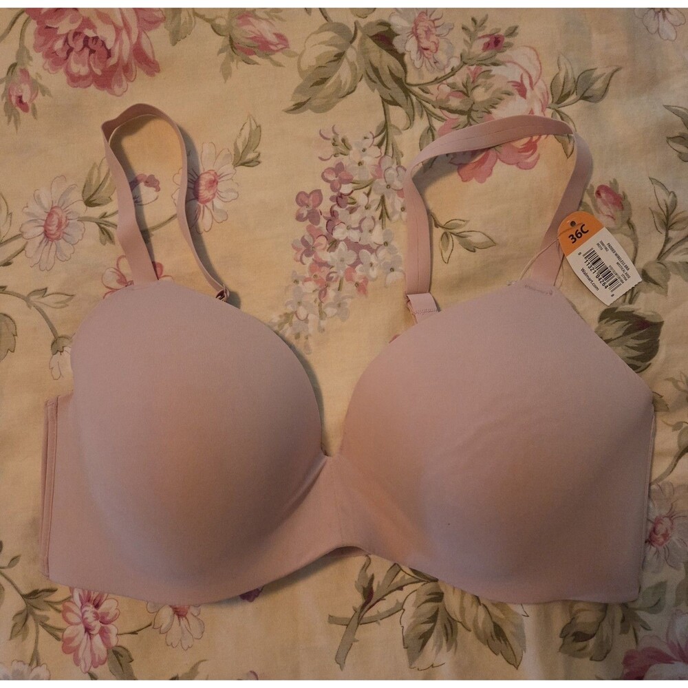 Secret Treasures Bra 36C Mystical Rose Padded Wireless Adjustable Clasp Back